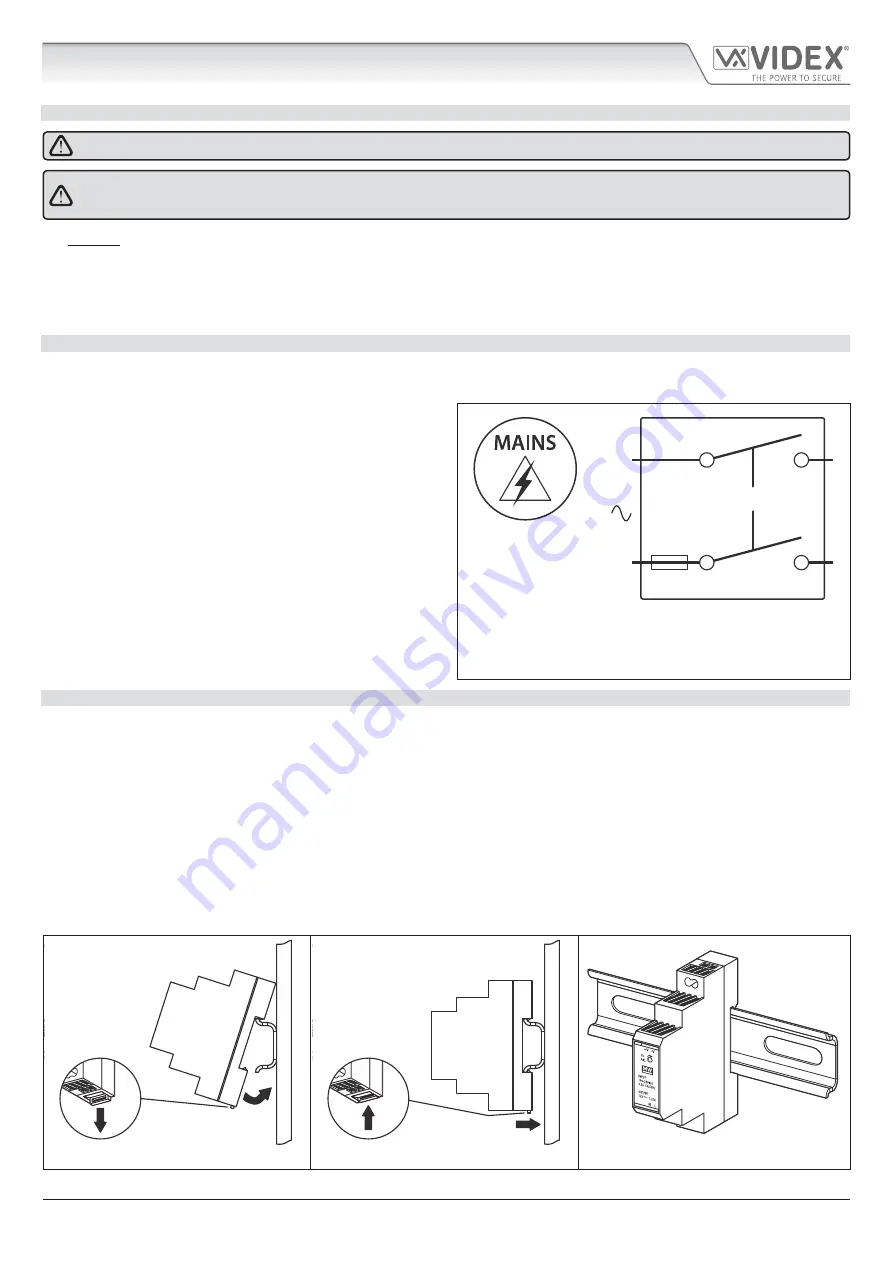 Videx GSM Lite 4000 Series Technical Manual Download Page 23