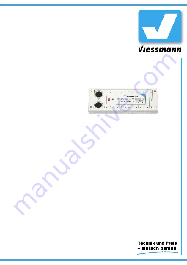 Viessmann 5260 Скачать руководство пользователя страница 1