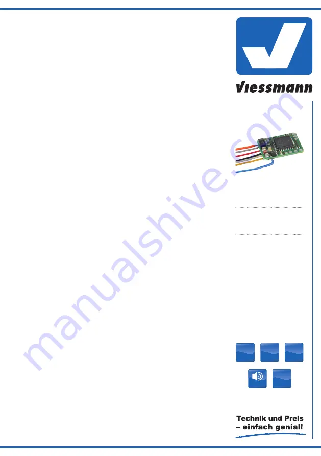 Viessmann 5849 Скачать руководство пользователя страница 1