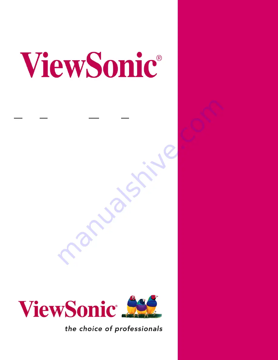 ViewSonic HDMR-2000 User Manual Download Page 1