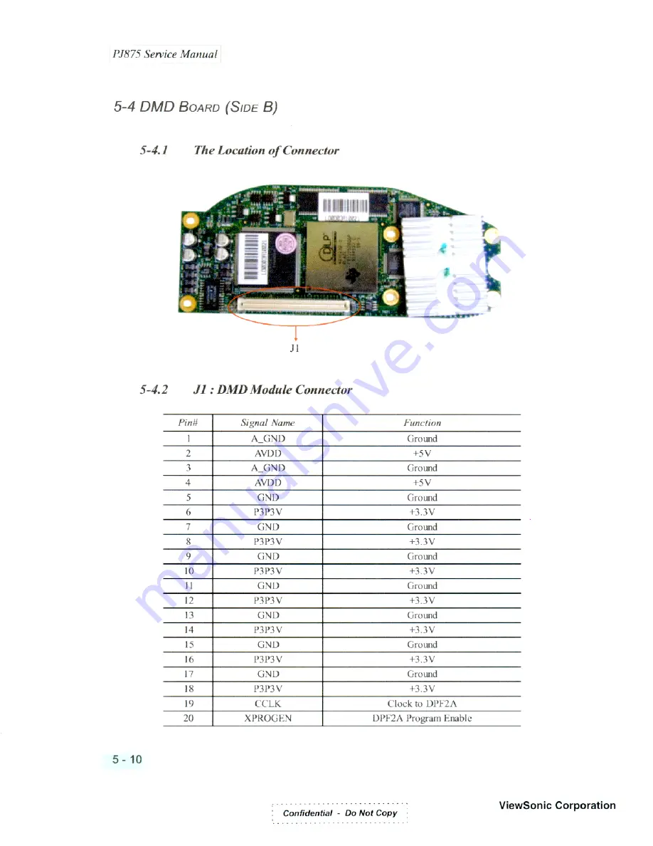 ViewSonic LITE BIRD PJ875 VPROJ22277-1W Скачать руководство пользователя страница 51