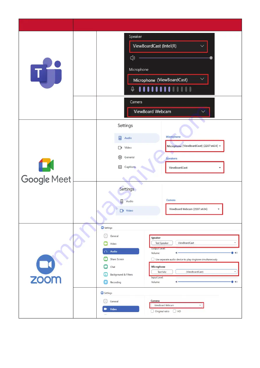 ViewSonic ViewBoard Cast Button Скачать руководство пользователя страница 97