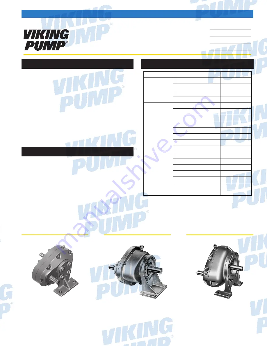 Viking pump 3-551-050-276 Technical & Service Manual Download Page 1