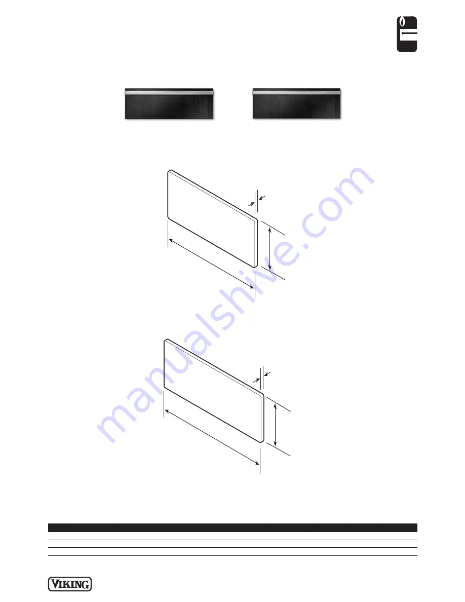 Viking DFWD101 Dimensions And Specifications Download Page 1