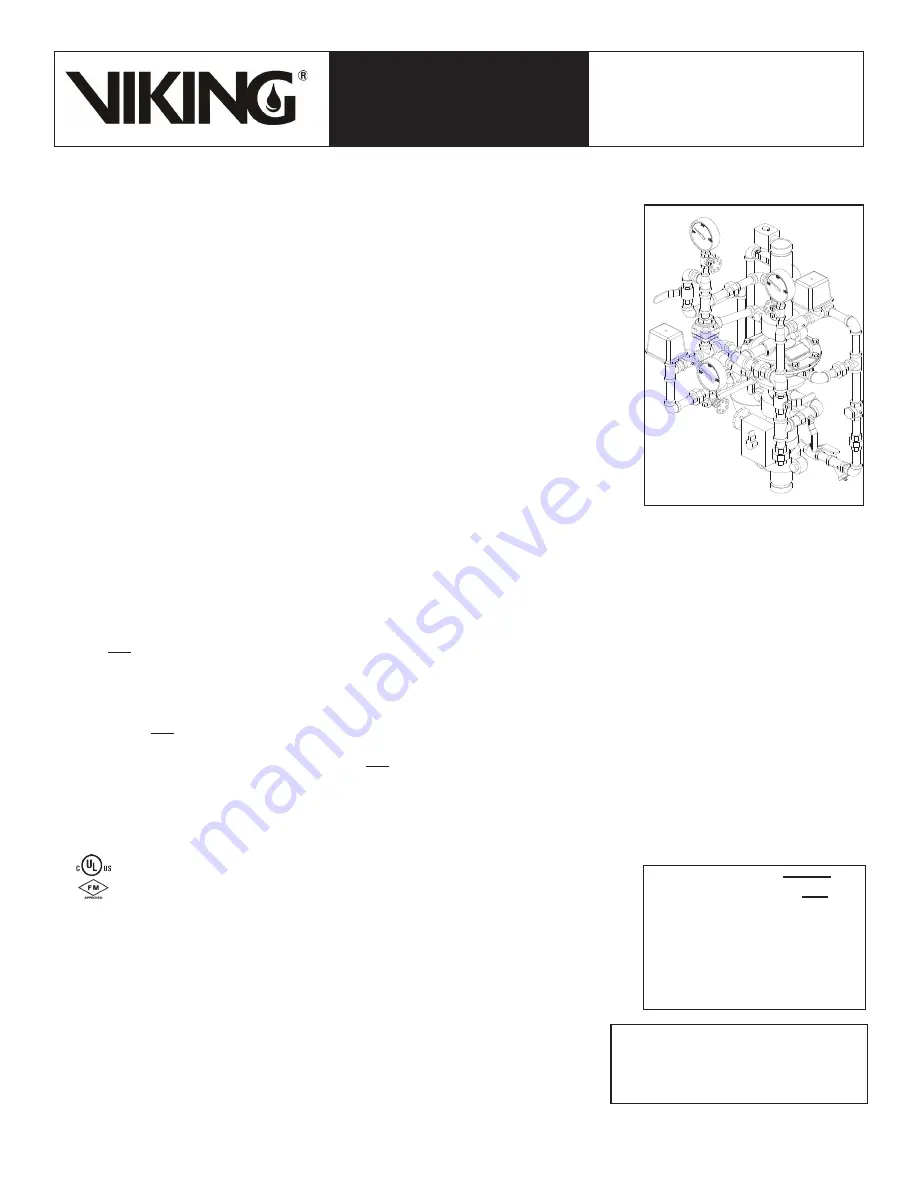 Viking G-2000P Technical Data Manual Download Page 1