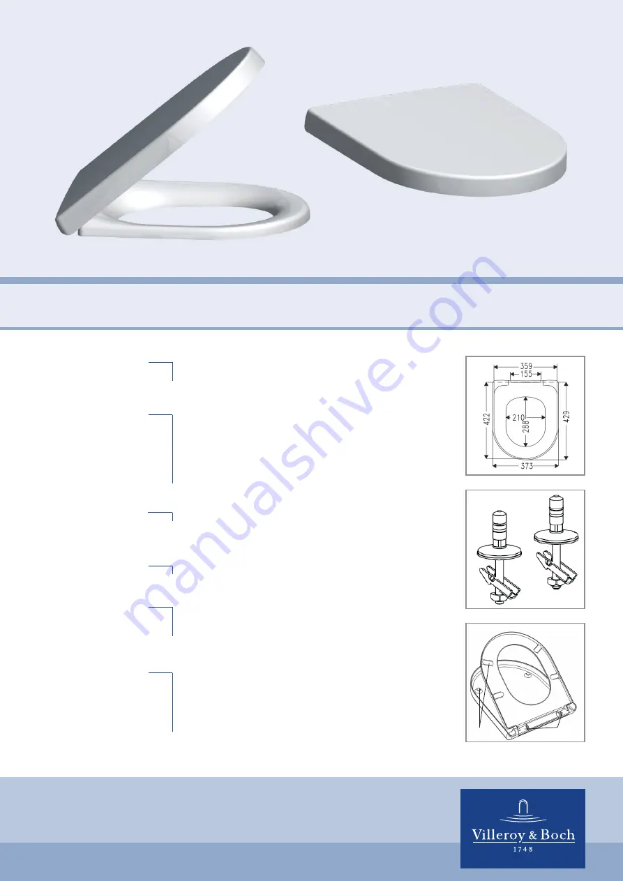 Villeroy & Boch 9M77C1 Quick Start Manual Download Page 1