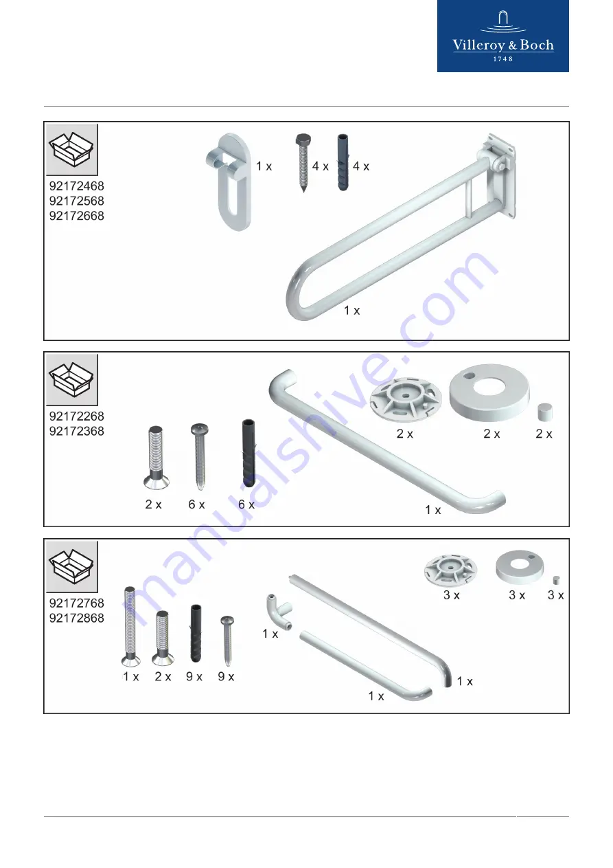 Villeroy & Boch ViCare FUNKTION 92172268 Скачать руководство пользователя страница 3