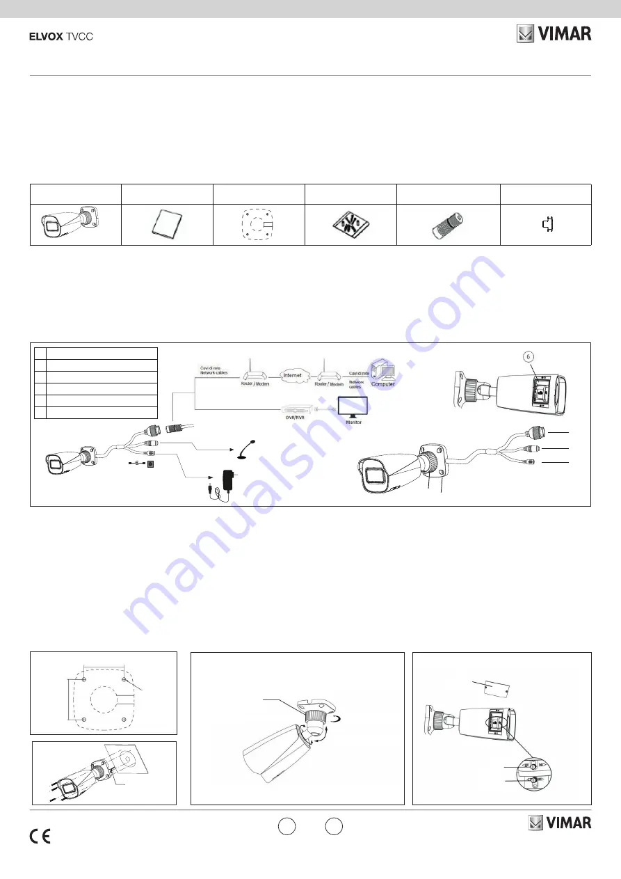 Vimar Elvox 4621.2812B Manual Download Page 1