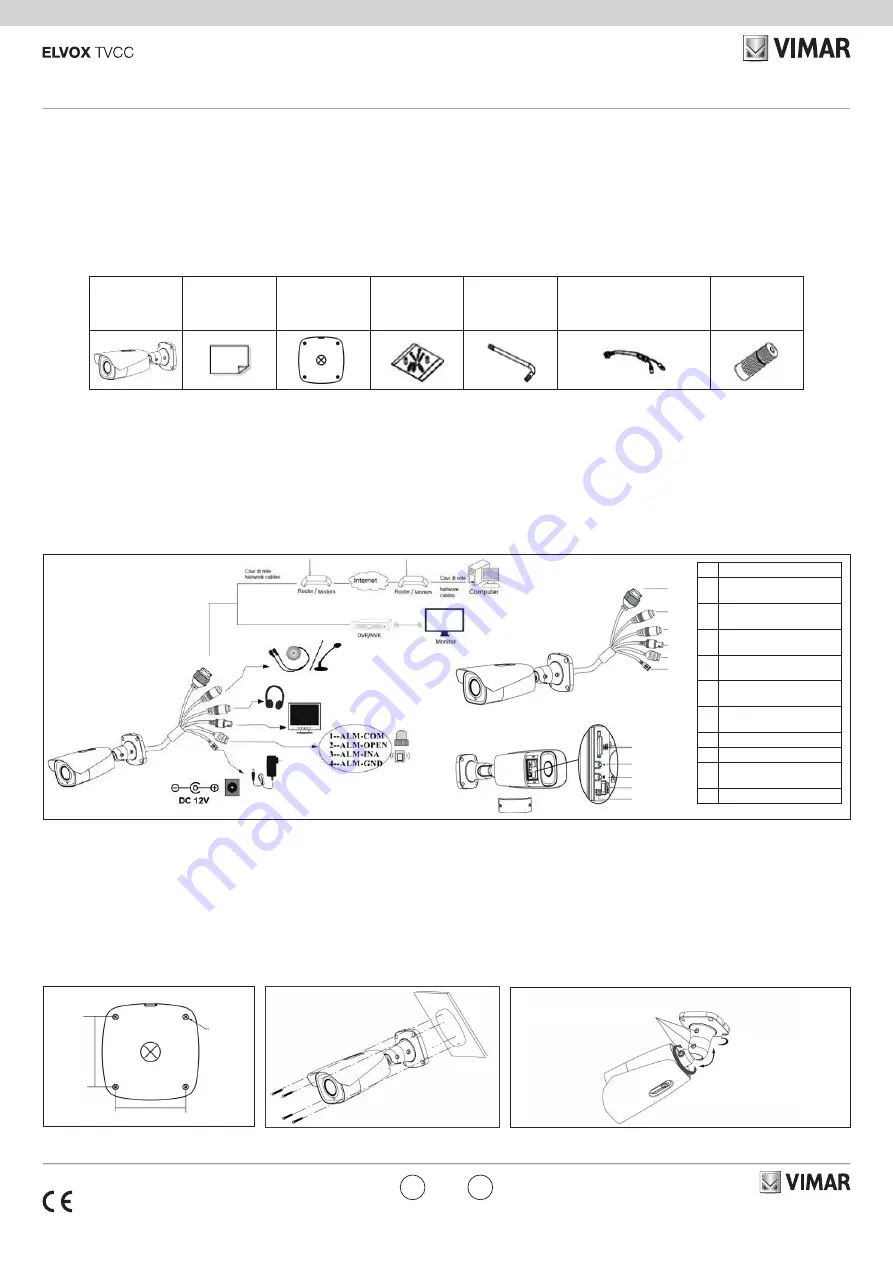 Vimar Elvox 4621.3312EMA Manual Download Page 1