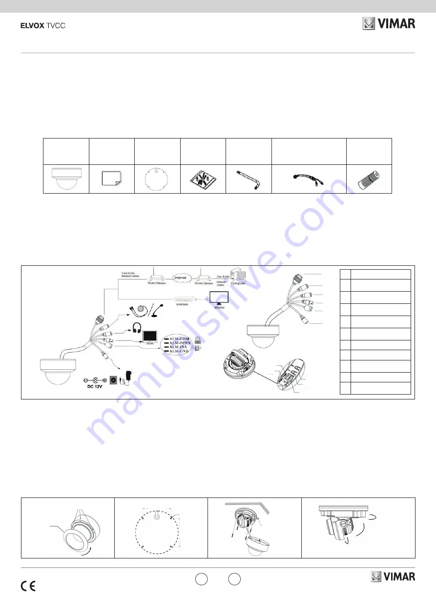 Vimar Elvox 4622.3312EMA Manual Download Page 1