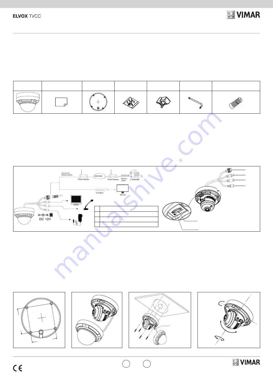 Vimar ELVOX 46222.036F Quick Start Manual Download Page 1