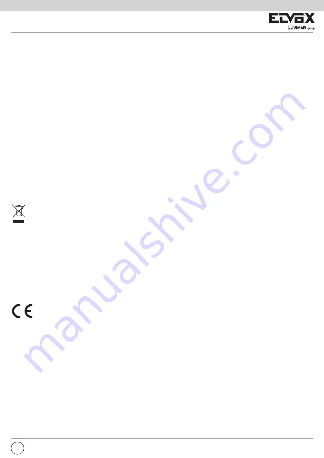 Vimar ELVOX 46910.H18 Installation And Operation Manual Download Page 21