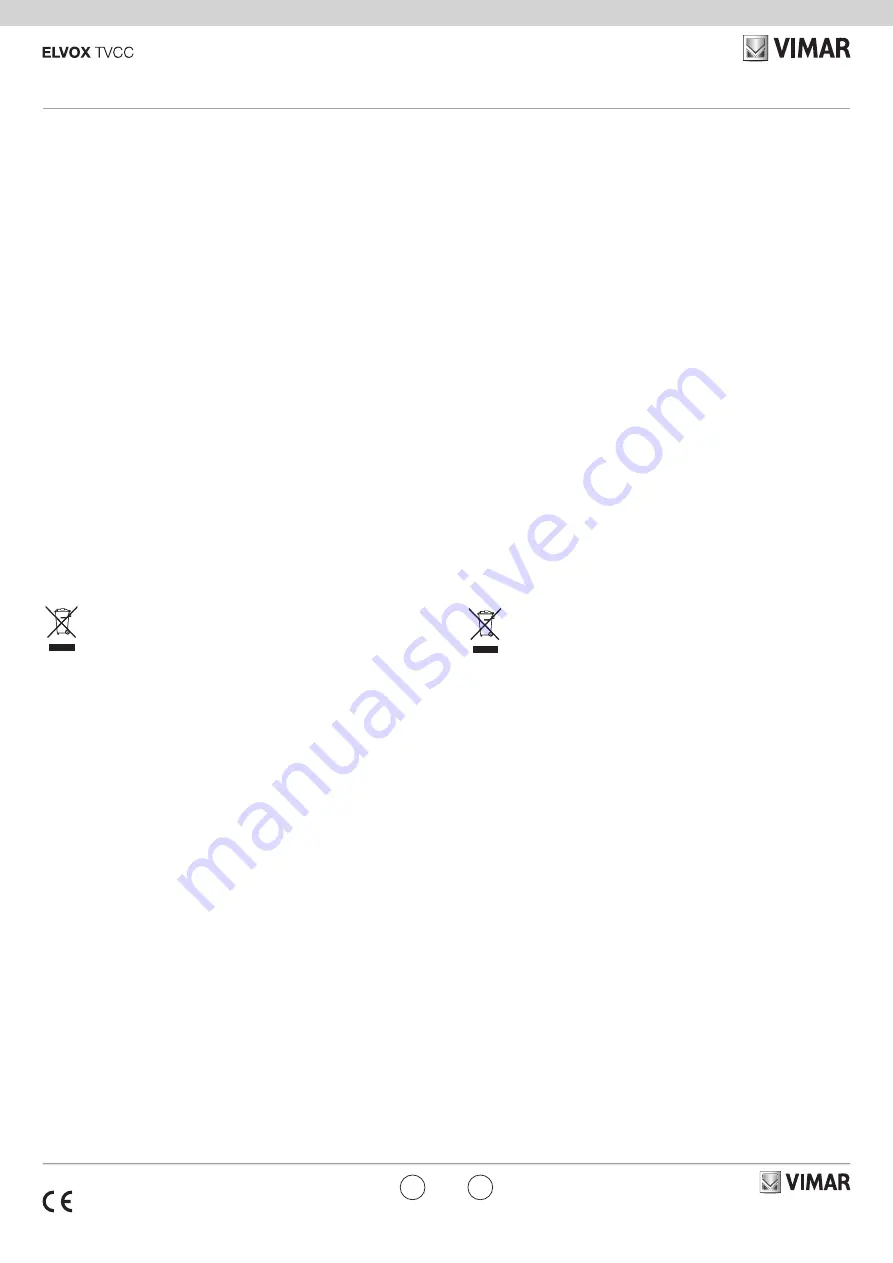 Vimar ELVOX 46CAM.136B Quick Start Manual Download Page 4