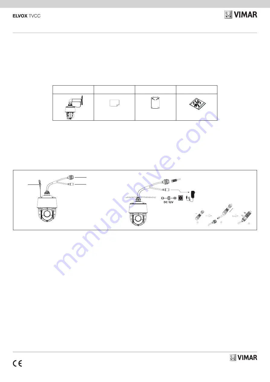 Vimar ELVOX TVCC 46235.015B Manual Download Page 1