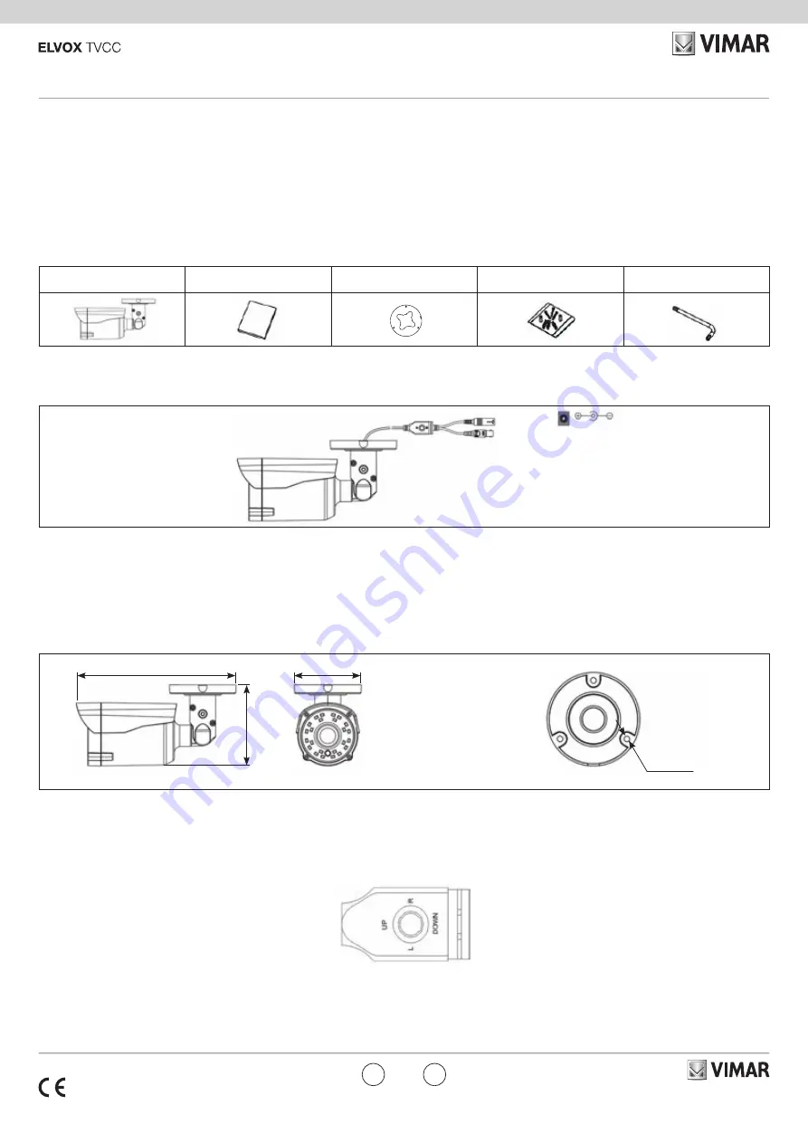 Vimar ELVOX TVCC 4651.036E Manual Download Page 1