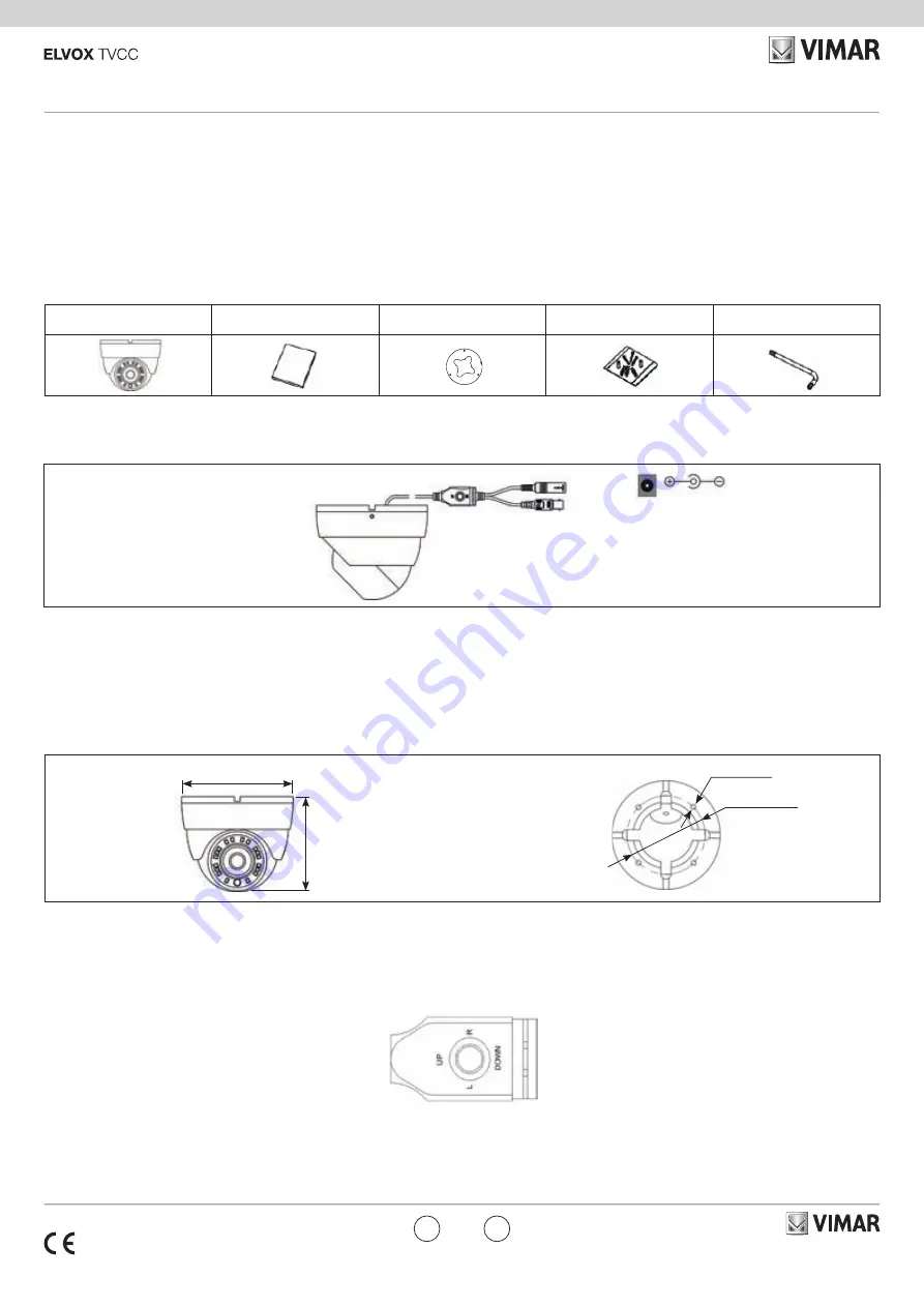 Vimar ELVOX TVCC 4652.036E Manual Download Page 1