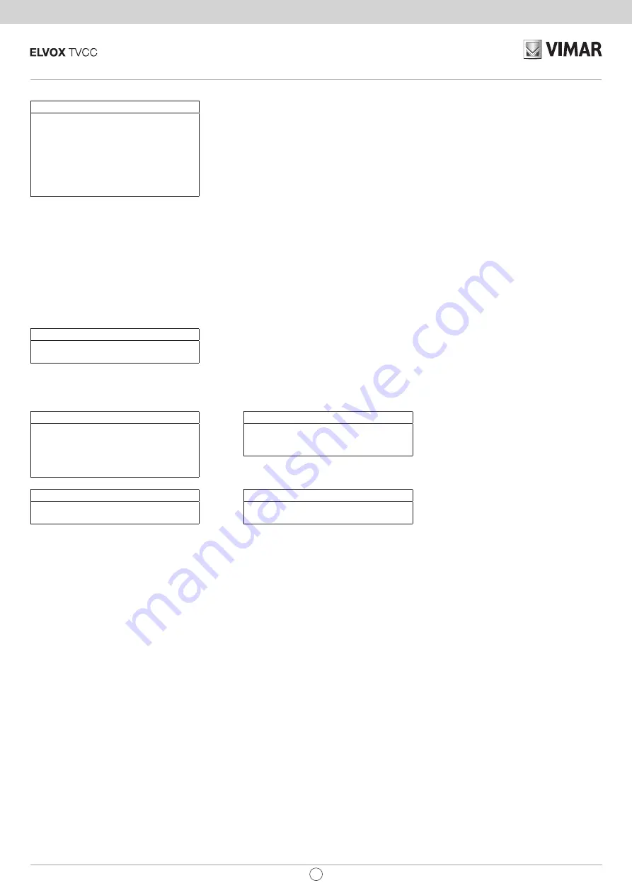 Vimar ELVOX TVCC 46535.550E Installation And Operation Manual Download Page 12