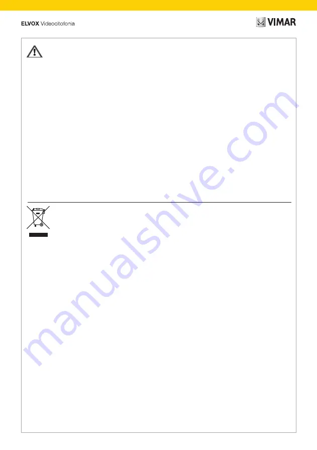 Vimar TAB 40515 Installer Manual Download Page 30