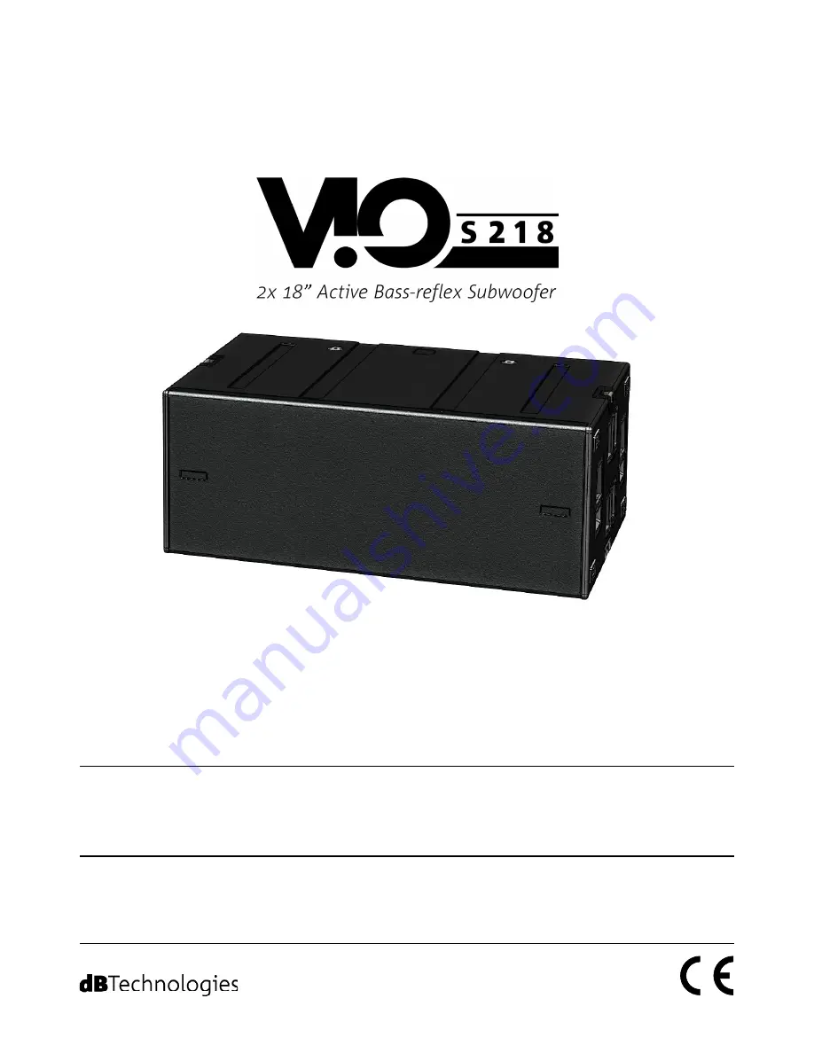 VIO S218 User Manual Download Page 1