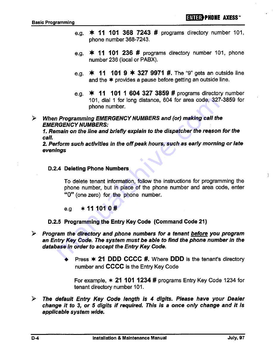 Viscount Enterphone Axess Скачать руководство пользователя страница 28