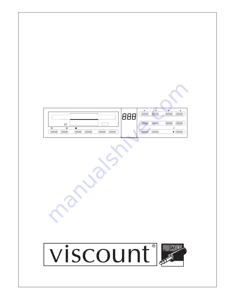 Viscount RD-70 Quick Reference Manual Download Page 1