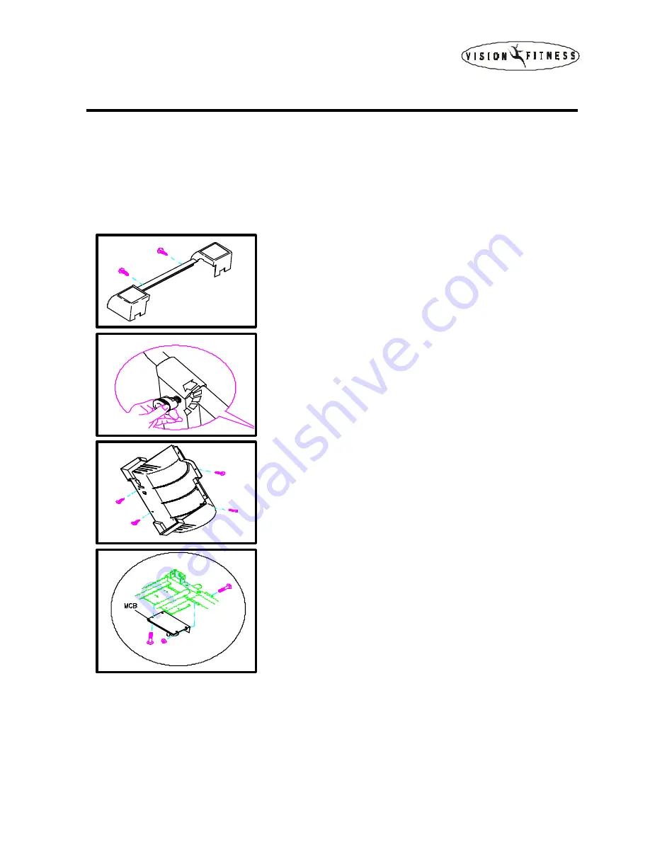 Vision Fitness Vision Series Service Manual Download Page 44