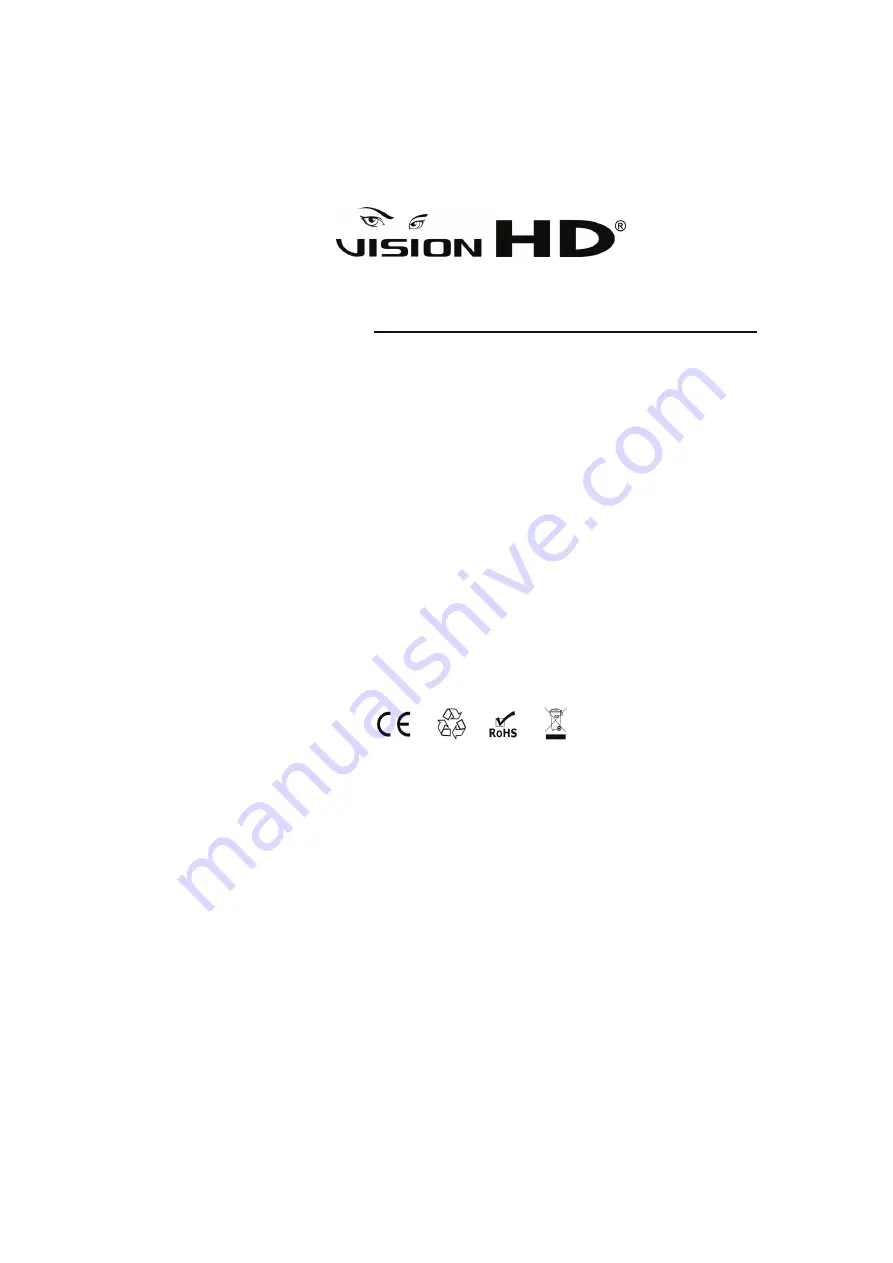 Vision HD MX0402-310 Operating Instructions Manual Download Page 1