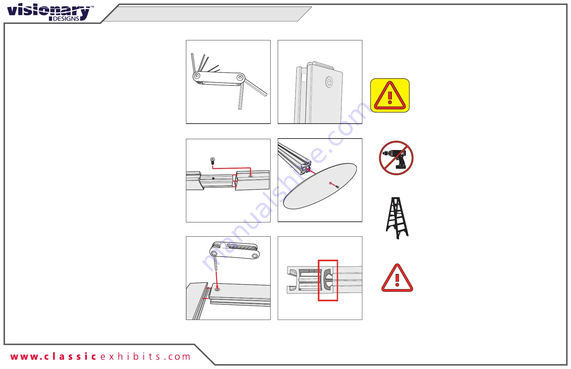 VISIONARY DESIGNS MOD-1458 Setup Instructions Download Page 2