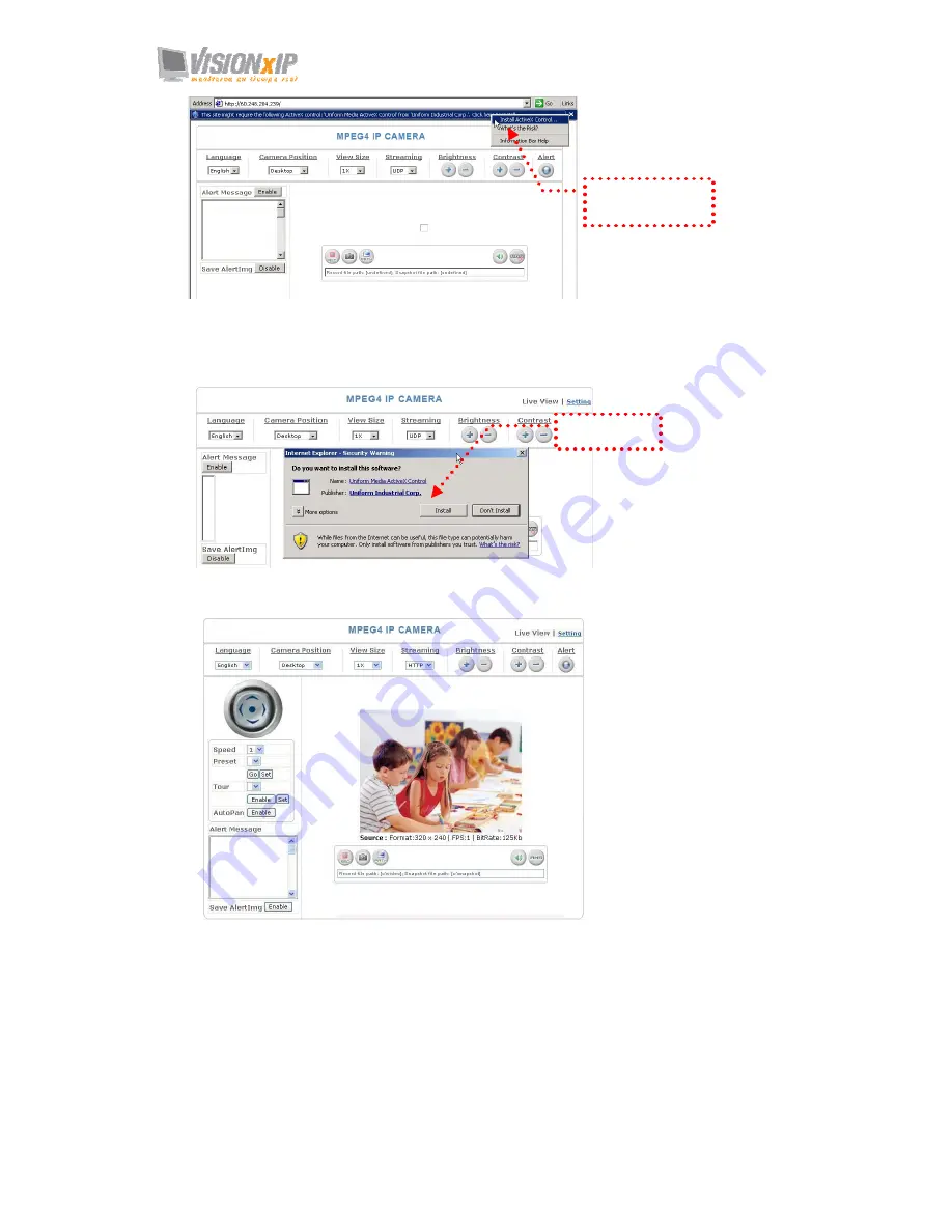 VisionxIP VxIP 9211 Скачать руководство пользователя страница 17