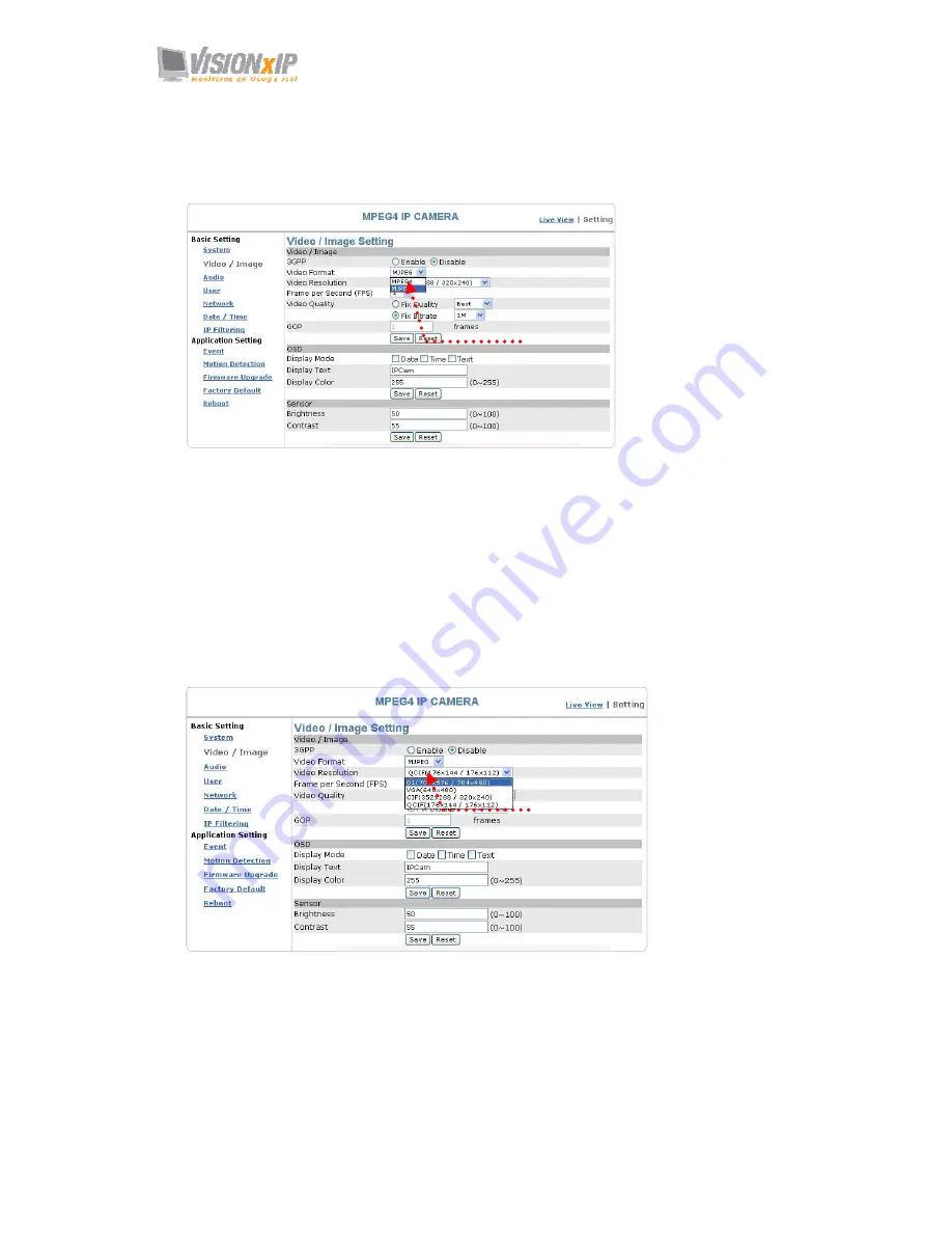 VisionxIP VxIP 9211 Скачать руководство пользователя страница 33