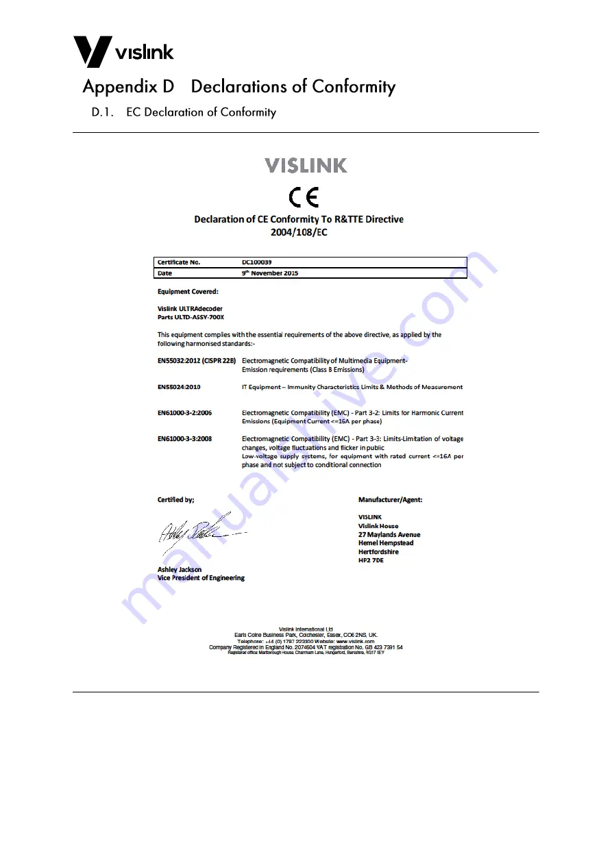 Vislink UltraCoder Operator'S Manual Download Page 49