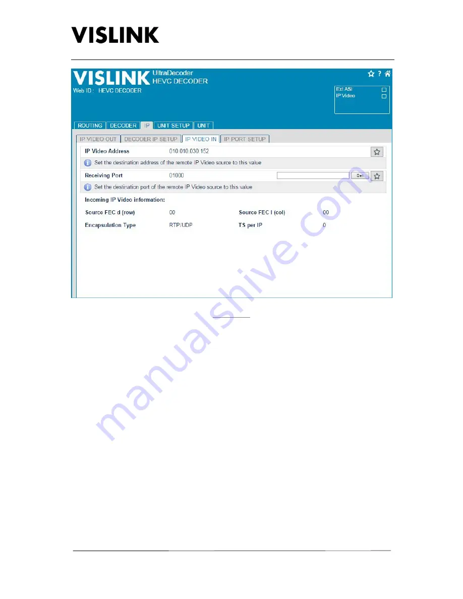 Vislink UltraDecoder Скачать руководство пользователя страница 9