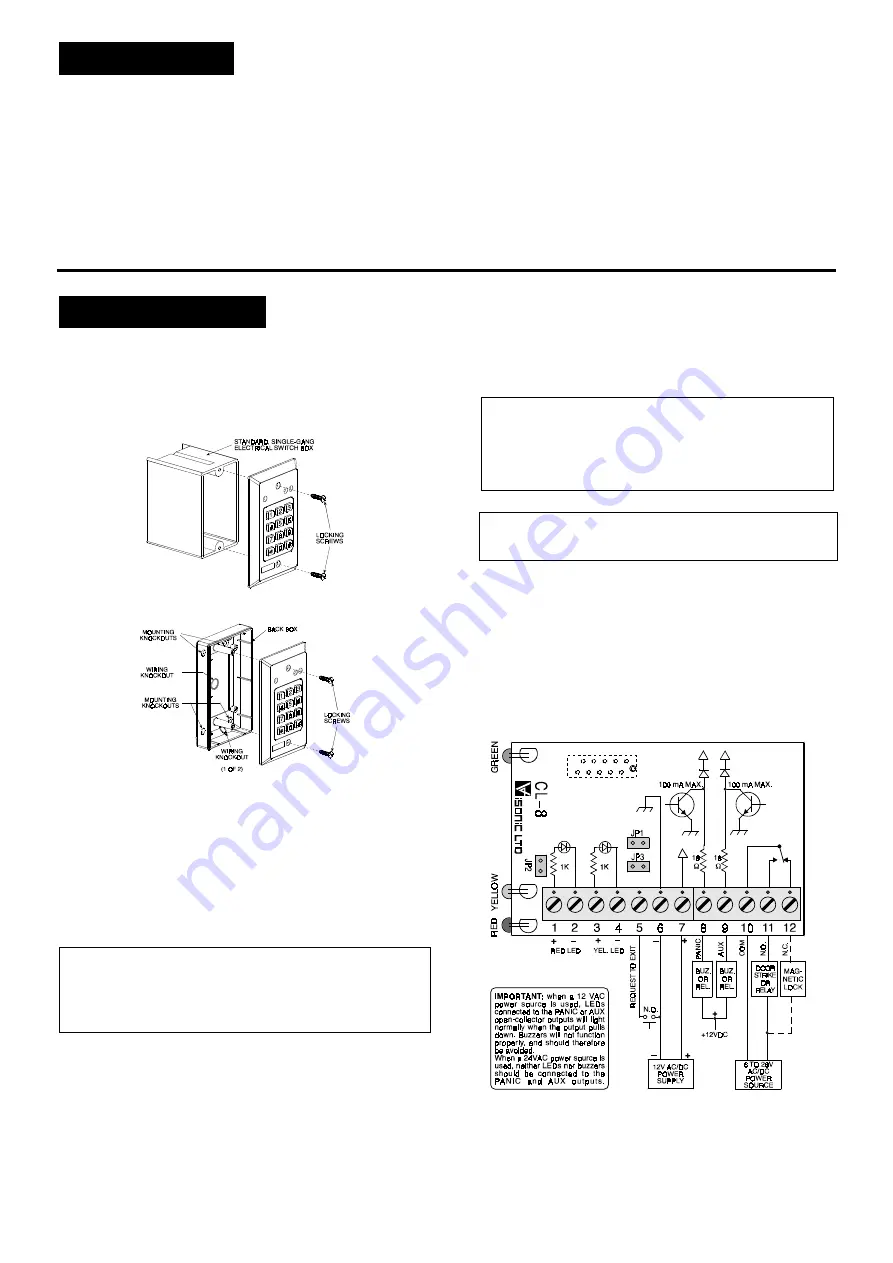 Visonic CL-8 Скачать руководство пользователя страница 2