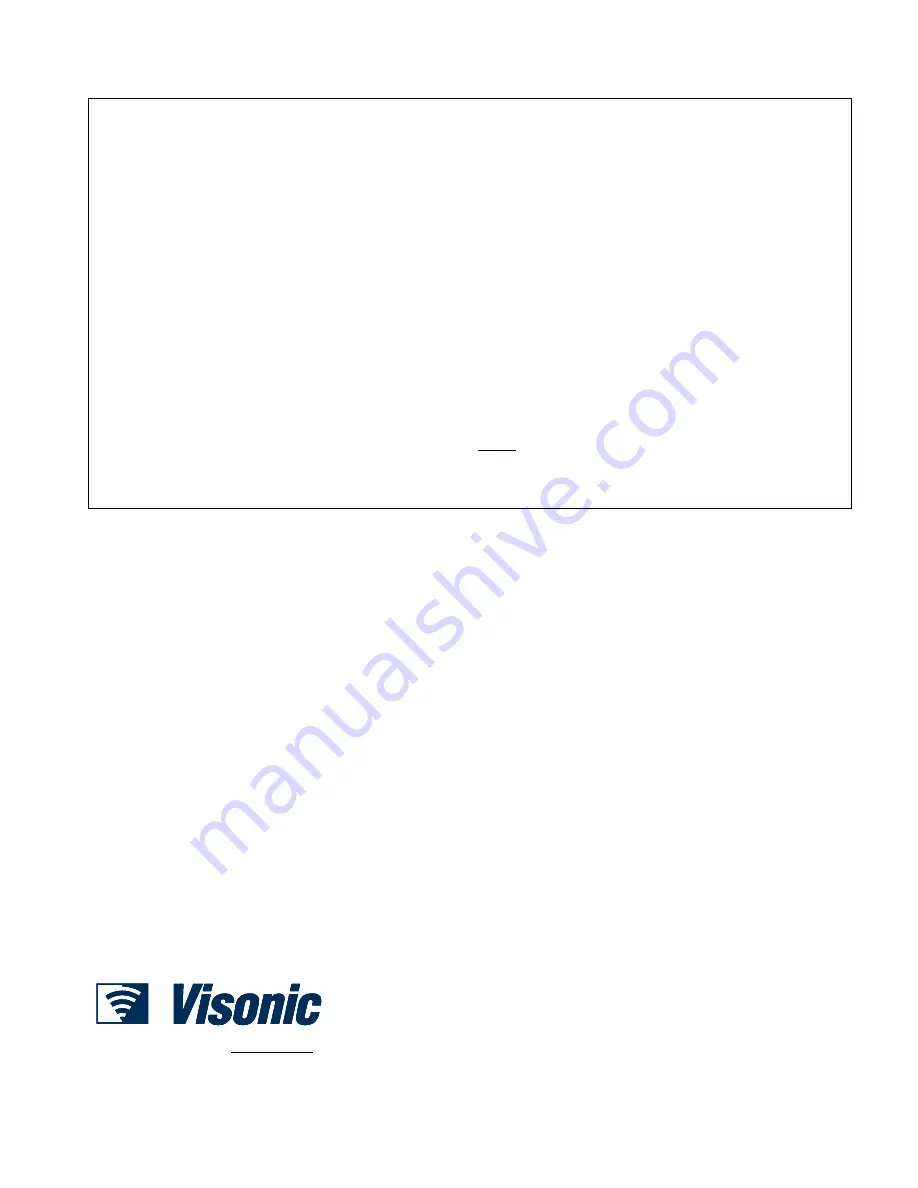 Visonic PowerMaster-10 G2 Quick User Manual Download Page 93