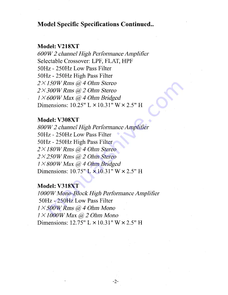 Visonic V108XT User Manual Download Page 4