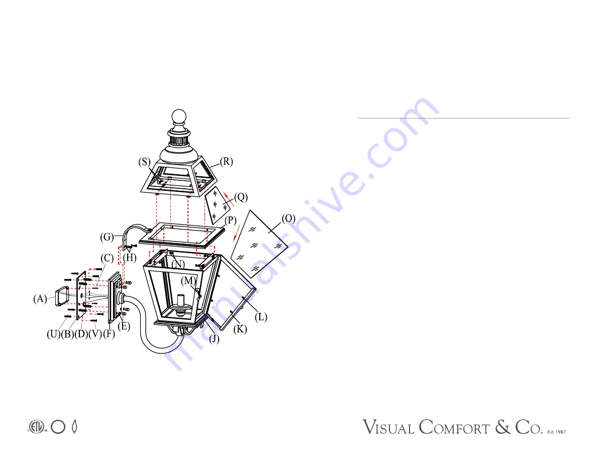 Visual Comfort & Co. Chelsea CHO2111 Assembly Instructions Download Page 1