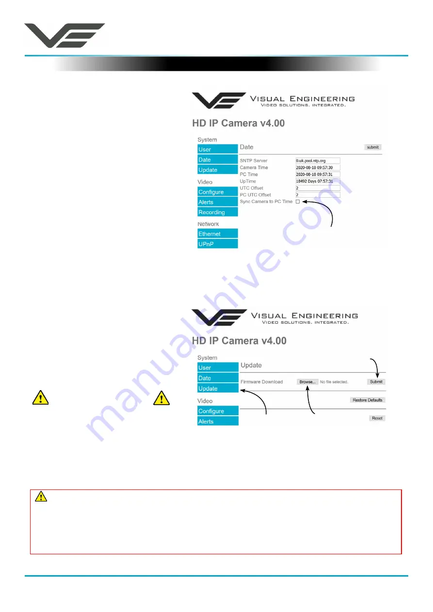 visual engineering Helmet Cam User Manual Download Page 7