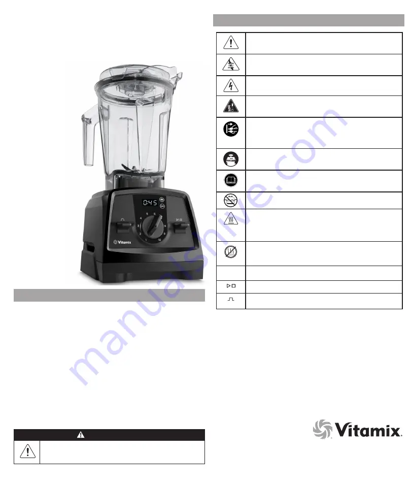 Vitamix Venturist Скачать руководство пользователя страница 10