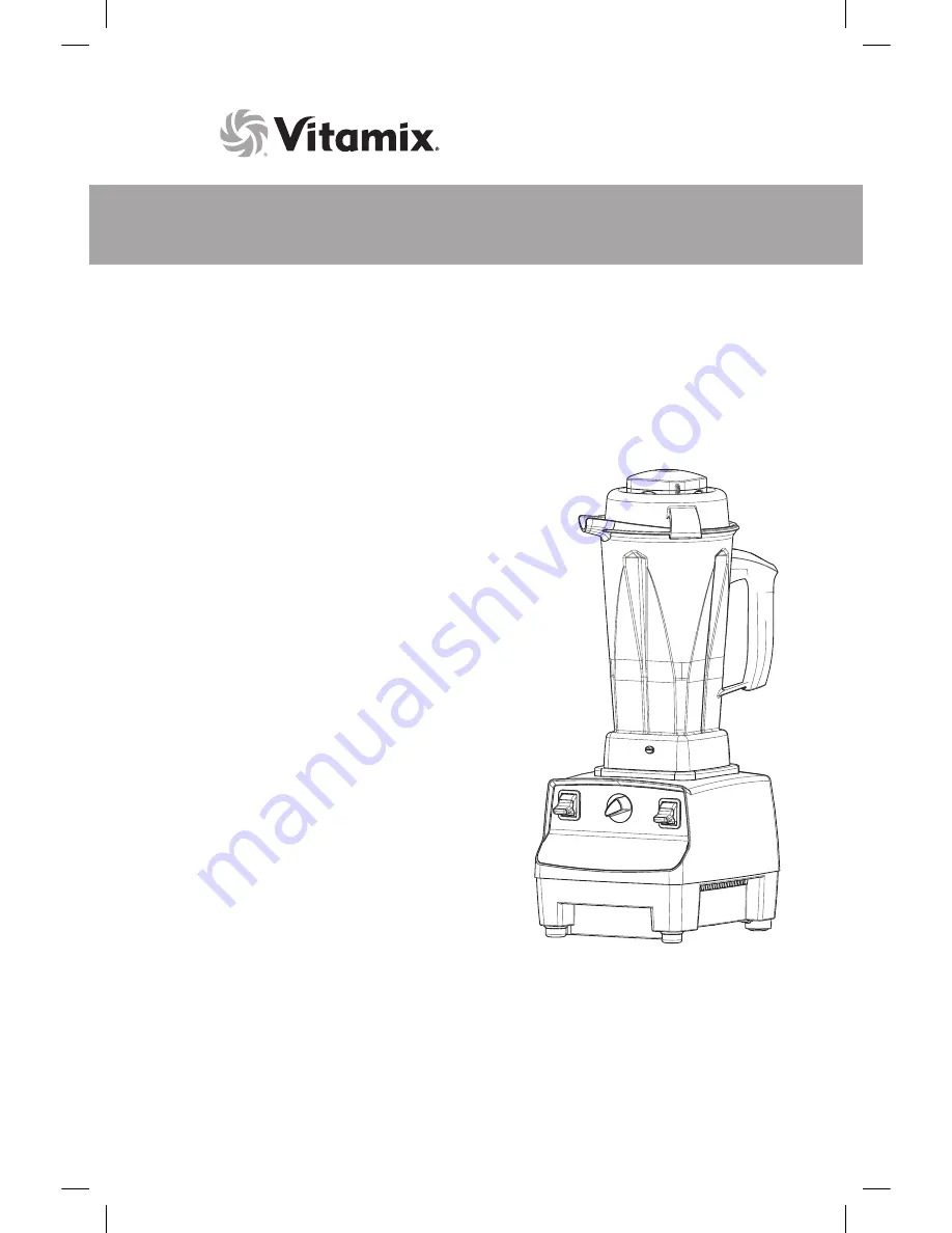 Vitamix VM0103 Owner'S Manual Download Page 25