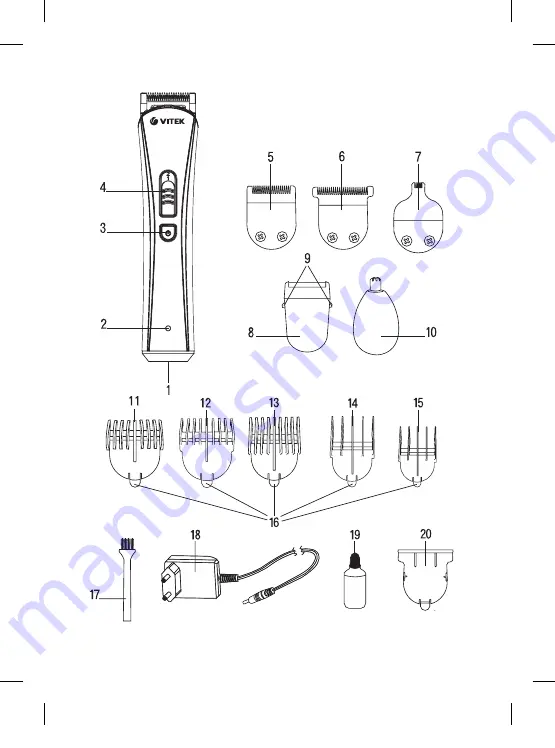 Vitek VT-2548 BK Manual Instruction Download Page 2