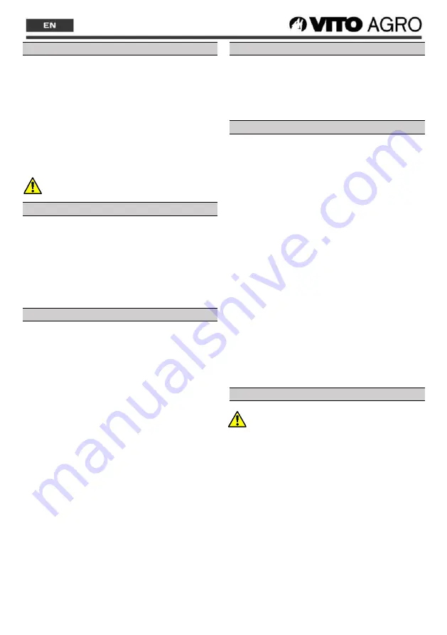 Vito Agro VIBCEBSFL40 Instruction Manual Download Page 31