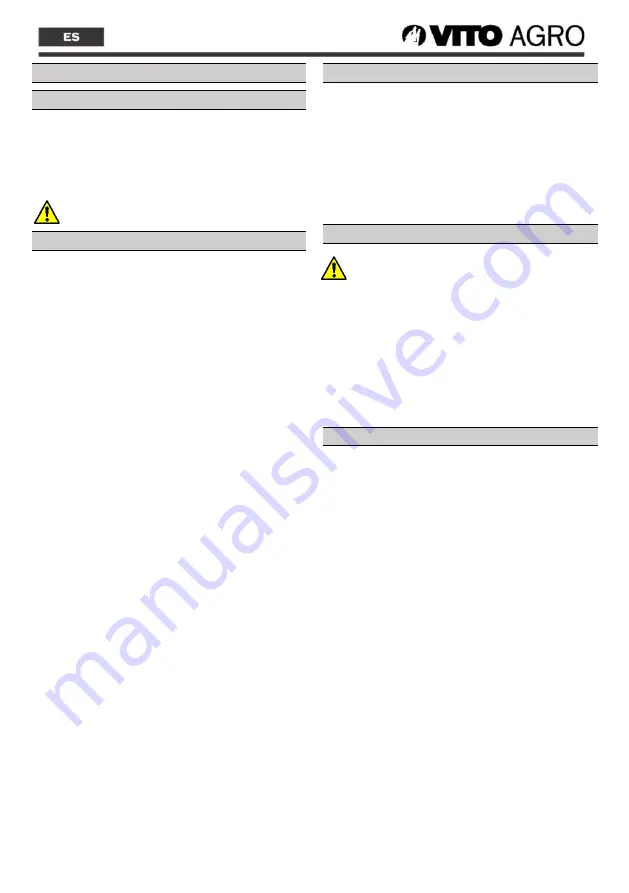 Vito Agro VIBCTPBSFL20 Instruction Manual Download Page 19