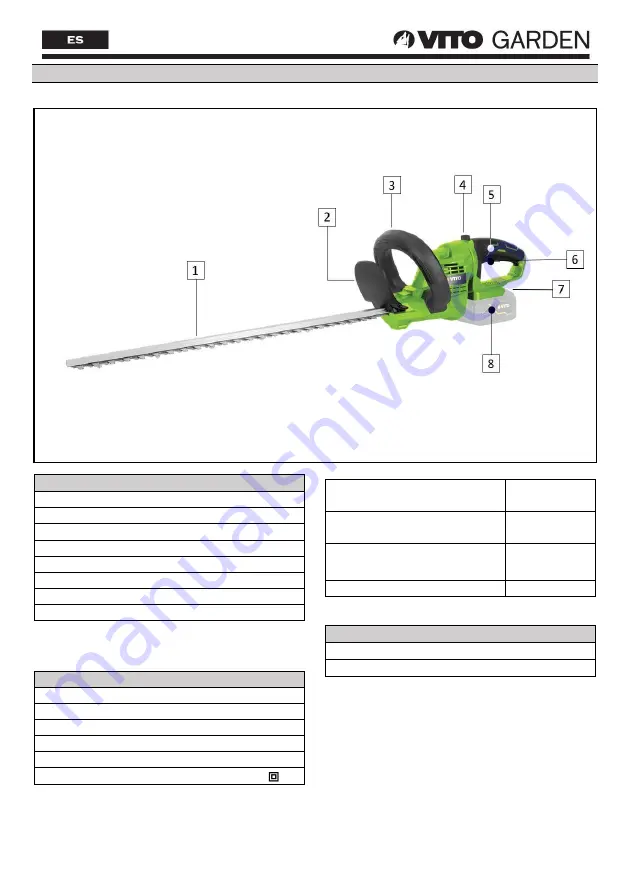 VITO GARDEN VIBCCSSFL20 Instruction Manual Download Page 13