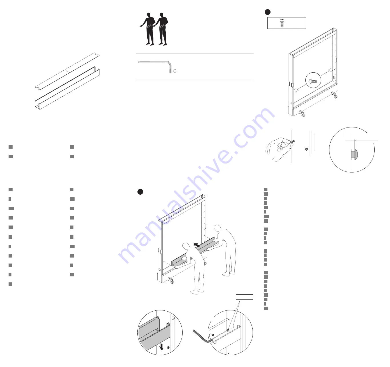 VITRA Dancing Wall Assembly Instructions Download Page 1