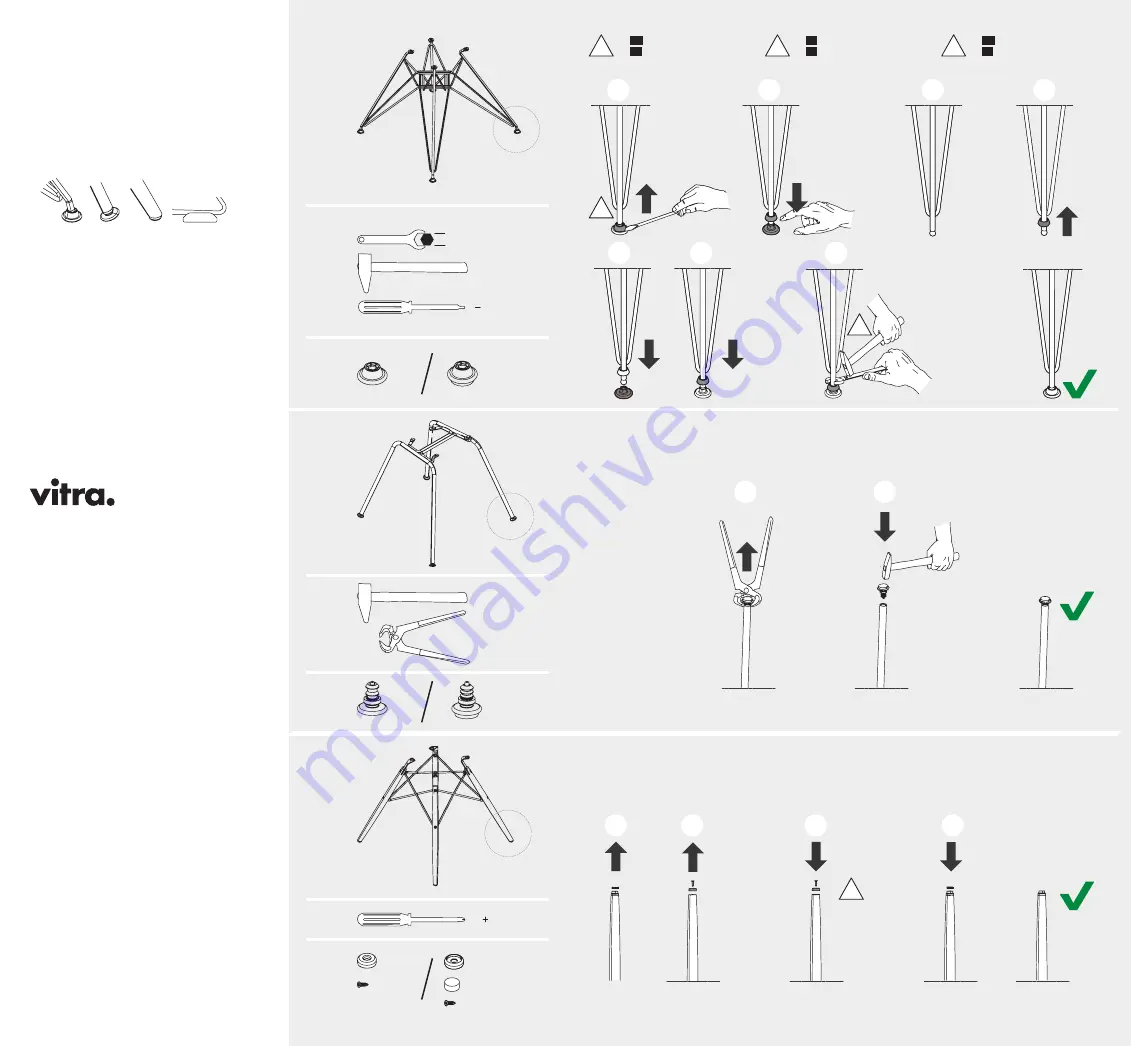 VITRA Eames DAR Assembly Instructions Download Page 1