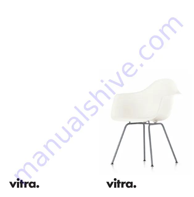 VITRA Eames Plastic Armchair Скачать руководство пользователя страница 1