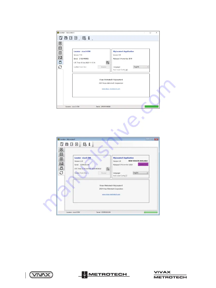 Vivax Metrotech vLoc3-DM User Handbook Manual Download Page 62