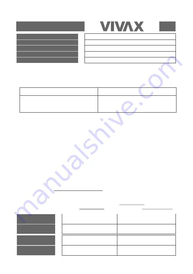 Vivax BH-022VC Instruction Manual Download Page 122