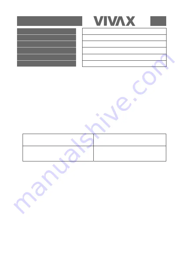 Vivax BH-042IN Instruction Manual Download Page 166