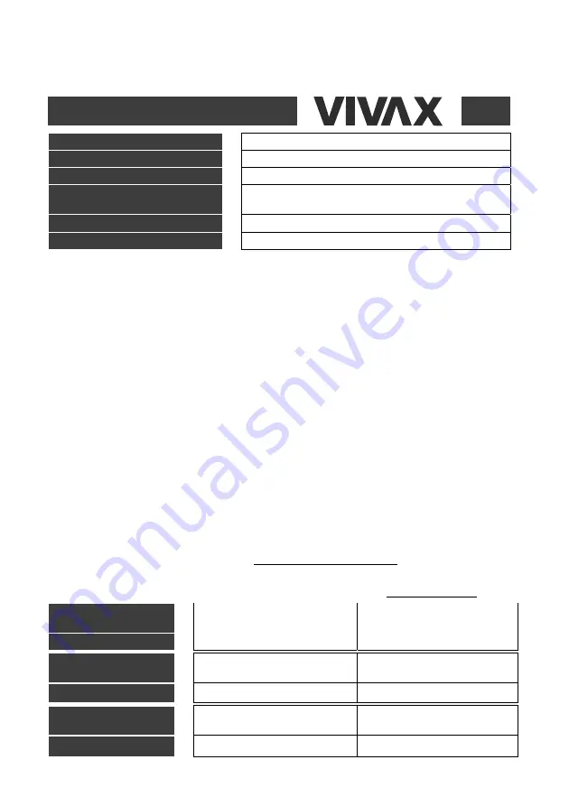 Vivax FS-20WPR User Manual Download Page 86